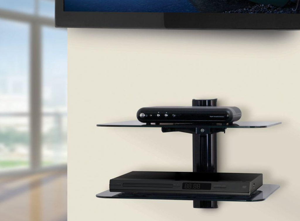 LOWEST PRICE! NEW OMNIMOUNT TRIA Wall GLASS Shelf TV Mount Wire