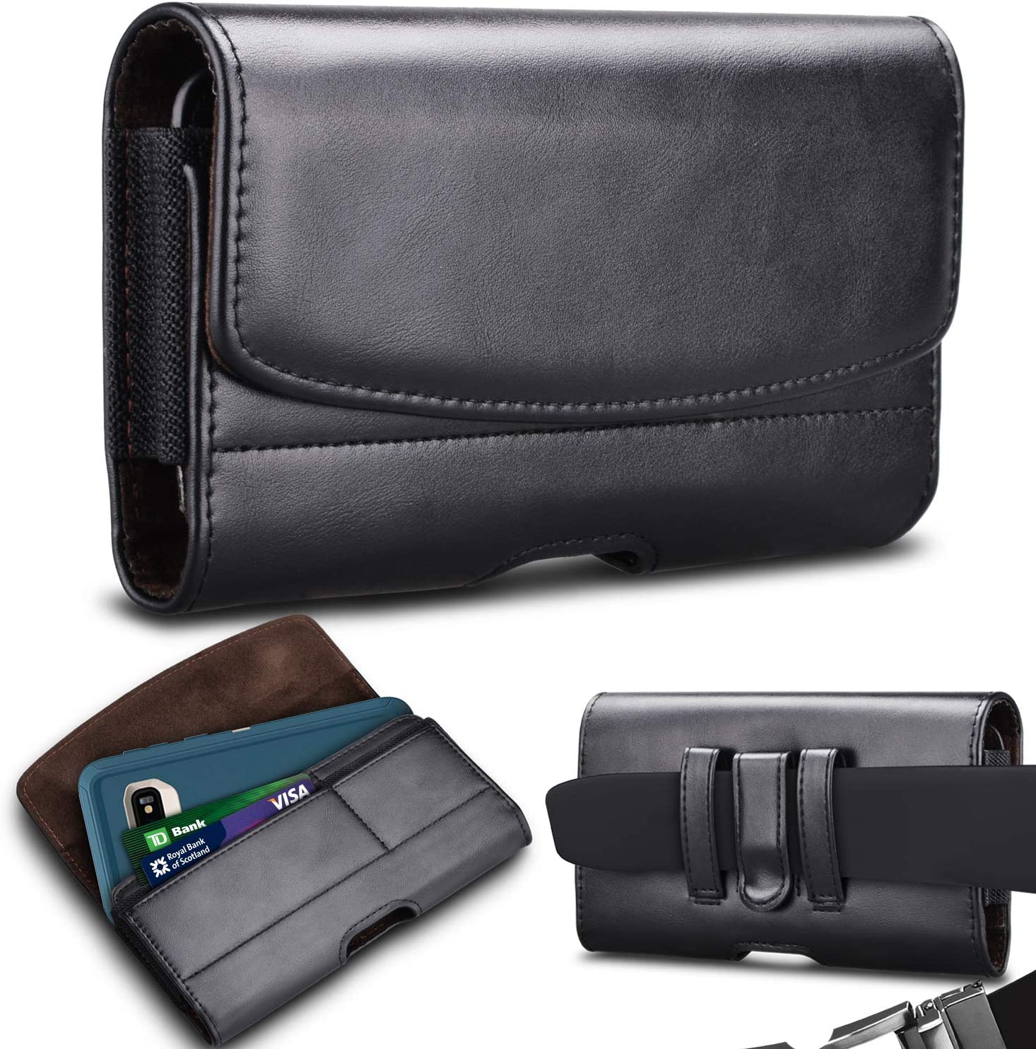 Universal cell outlet phone holster