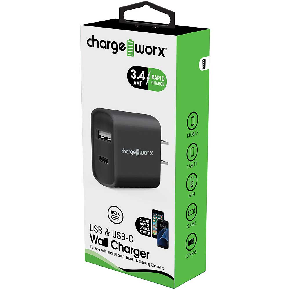 Chargeworx Dual USB Wall Charger