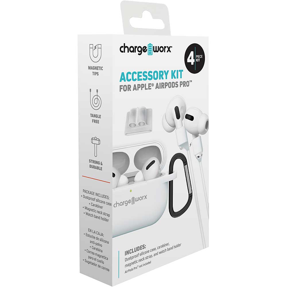 ChargeWorx 6-Piece Accessory Kit for Apple AirPods 1st 