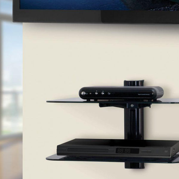 Tv stand with on sale mount and shelves