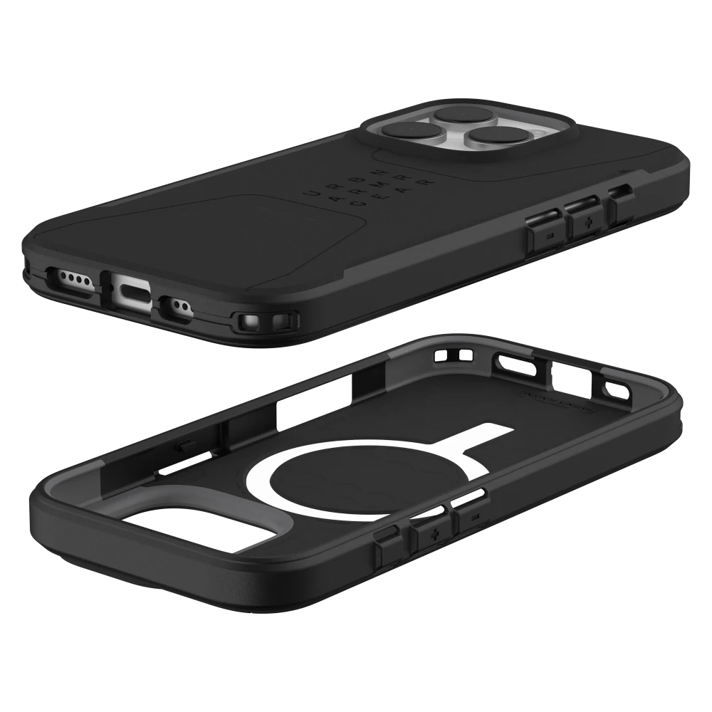 Urban Armor Gear (UAG) - Civilian MagSafe Case for Apple iPhone 16 Pro Max - Black