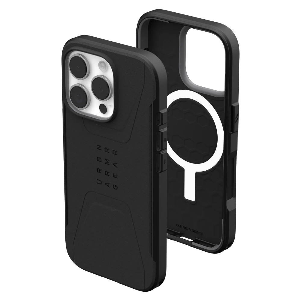 Urban Armor Gear (UAG) - Civilian MagSafe Case for Apple iPhone 16 Pro - Black