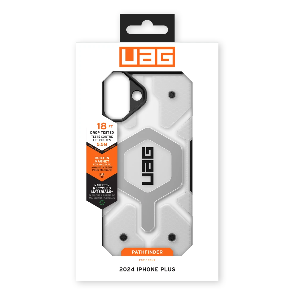 Urban Armor Gear (UAG) - Pathfinder Clear MagSafe Case for Apple iPhone 16 Plus - Ice