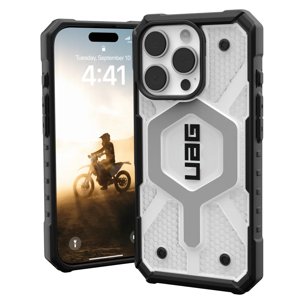 Urban Armor Gear (UAG) - Pathfinder Clear MagSafe Case for Apple iPhone 16 Pro Max - Ice