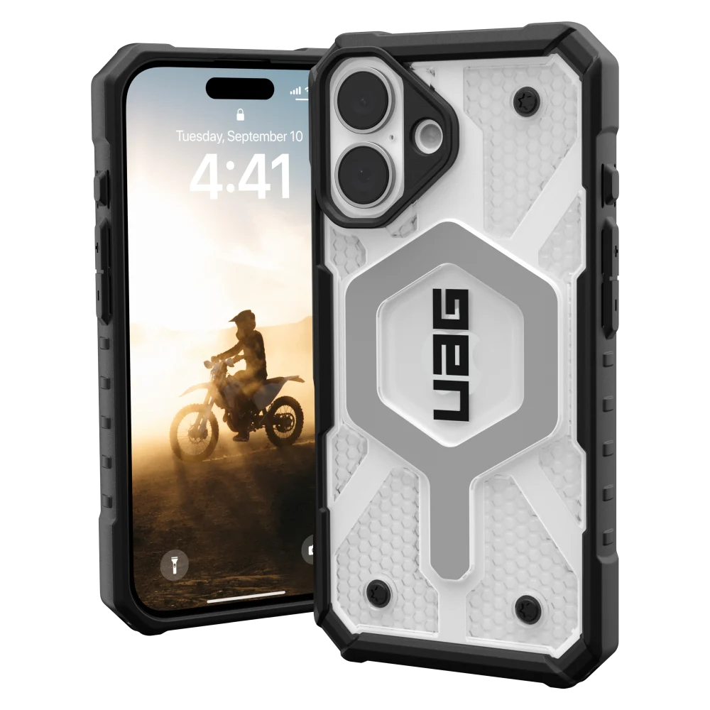 Urban Armor Gear (UAG) - Pathfinder MagSafe Case for Apple iPhone 16 - Ice