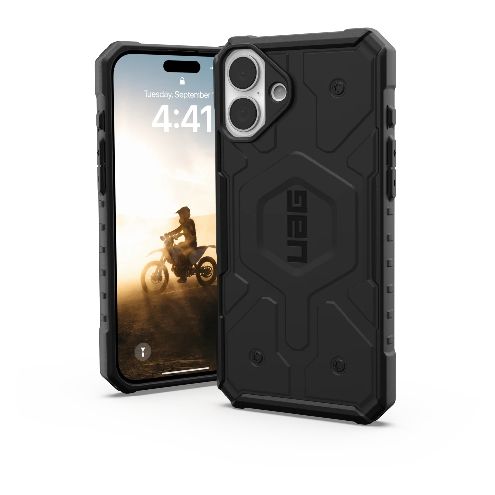 Urban Armor Gear (UAG) - Pathfinder Clear MagSafe Case for Apple iPhone 16 Plus - Black