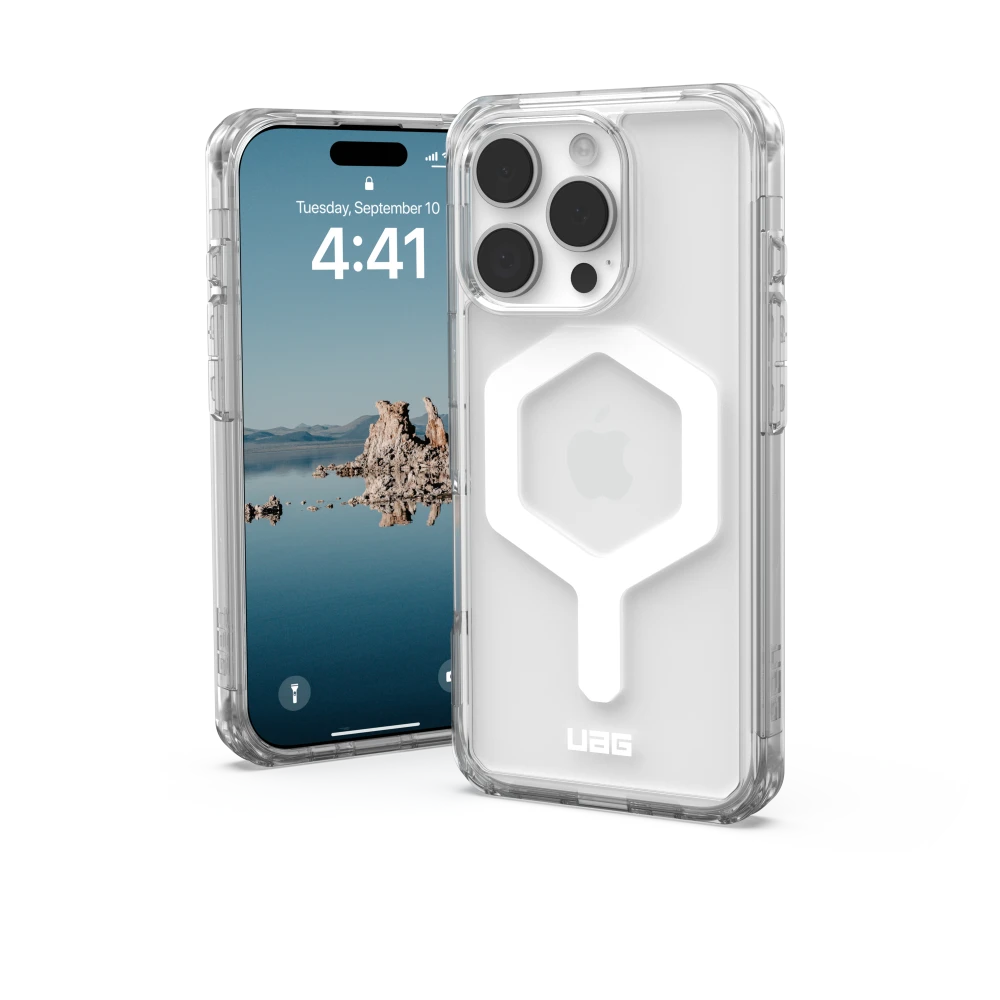 Urban Armor Gear (UAG) - Plyo MagSafe Case for Apple iPhone 16 Pro Max - Ice and White