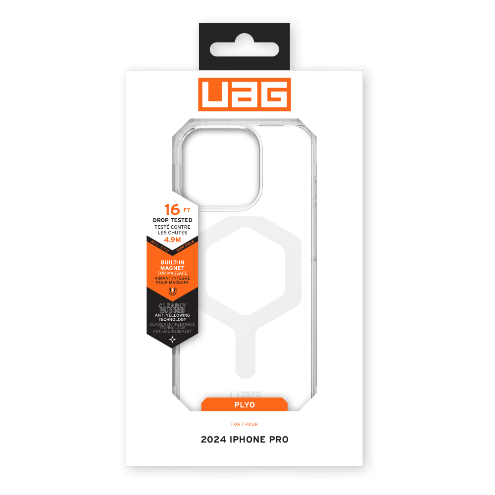 Urban Armor Gear (UAG) - Plyo MagSafe Case for Apple iPhone 16 Pro Max - Ice and White (Copy)