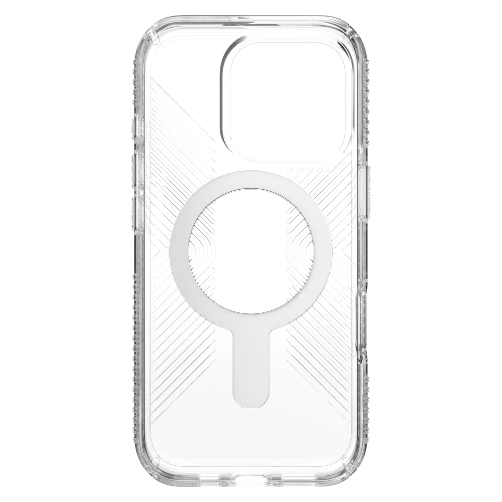 Speck - Presidio Perfect Clear Grip Case with ClickLock for Apple iPhone 16 Pro - Clear