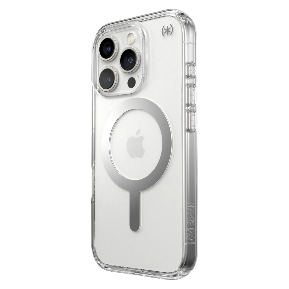 Speck - Presidio Lux Case with ClickLock for Apple iPhone 16 Pro - Clear