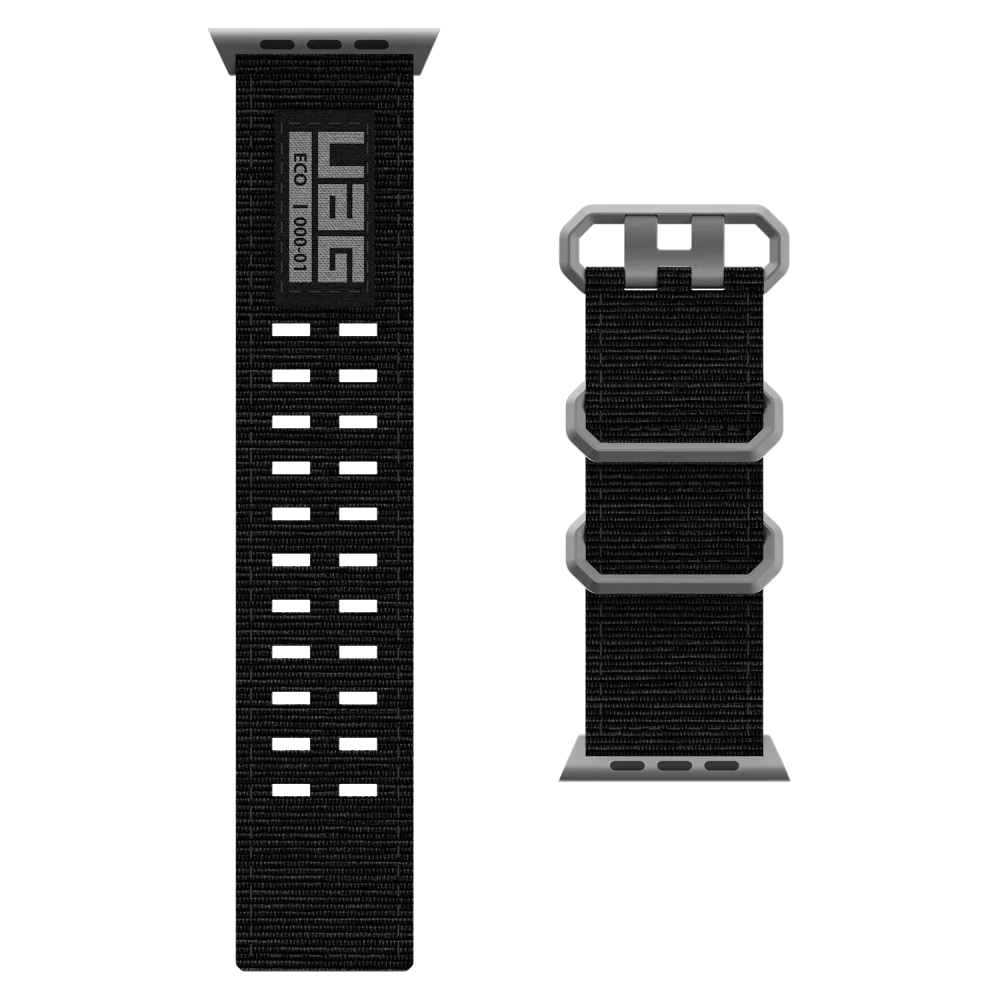 Urban Armor Gear (UAG) Nato Eco Watch Strap for Apple Watch 42mm / 44mm / 45mm / 49mm - Black