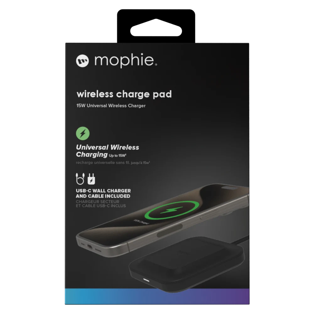 Mophie - 15W Qi Universal Wireless Charging Pad