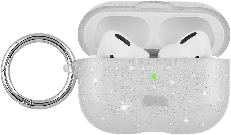 Case-Mate - AirPods Pro Case - Sheer Crystal Clear w/Silver Circular Ring