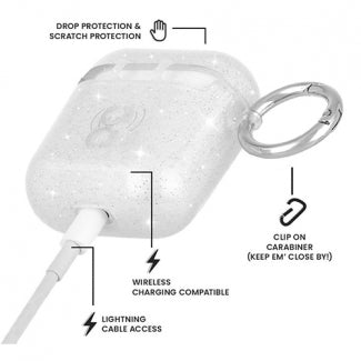 Case-Mate Protective AirPod Case Cover, Soft Silicone Cover with Keychain Ring