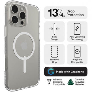 ZAGG - Crystal Palace Snap MagSafe Case for Apple iPhone 16 Pro Max - Clear