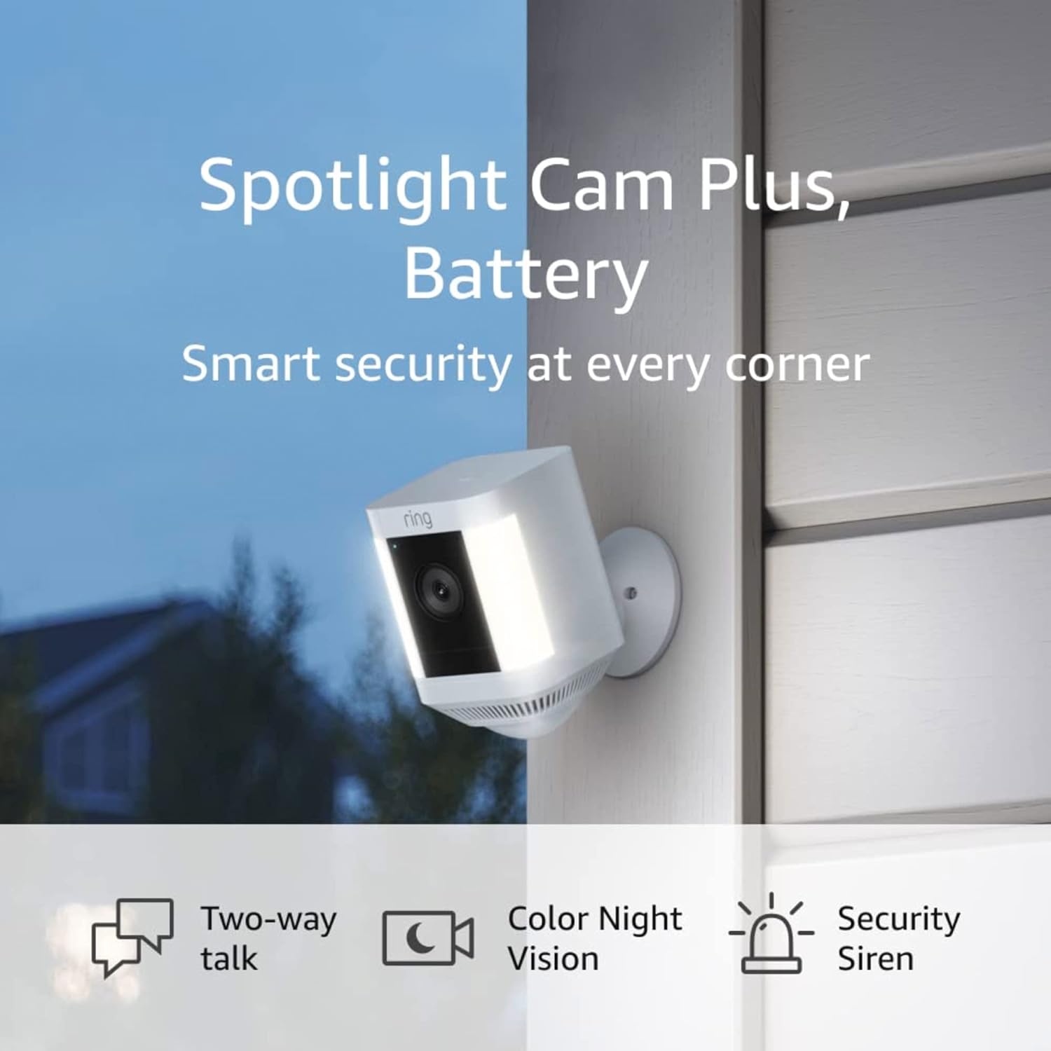 Ring Spotlight Cam Plus Outdoor Camera with Battery