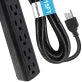 Digital Energy® 6-Outlet Surge Protector Power Strip 15'