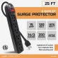 Digital Energy® 6-Outlet Surge Protector Power Strip 25'