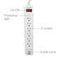 Digital Energy® 6-Outlet Surge Protector Power Strip with 2 USB Ports 15'