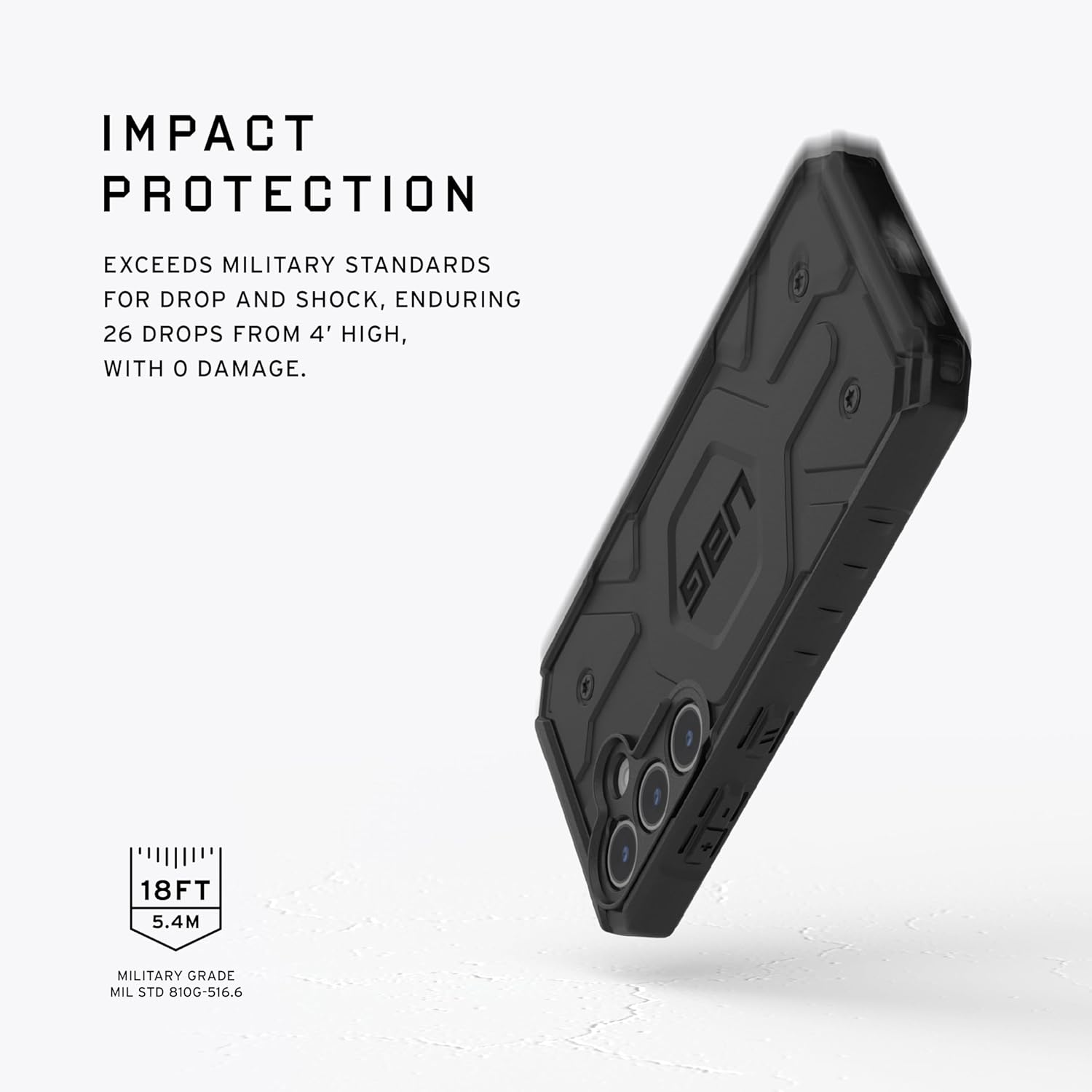 URBAN ARMOR GEAR UAG Samsung Galaxy S24 Case Black, Magnetic Charging