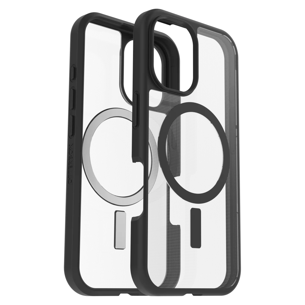 OtterBox - React MagSafe Case for Apple iPhone 16 Plus - Black Crystal