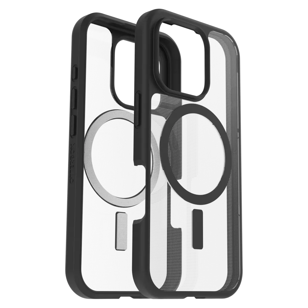 OtterBox - React MagSafe Case for Apple iPhone 16 Pro - Black Crystal