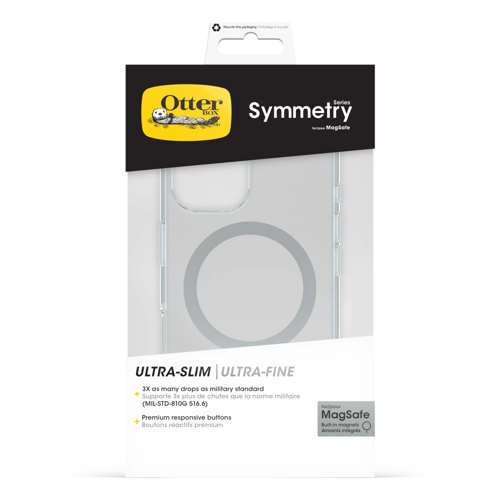 OtterBox - Symmetry Clear MagSafe Case for Apple iPhone 16 - Clear