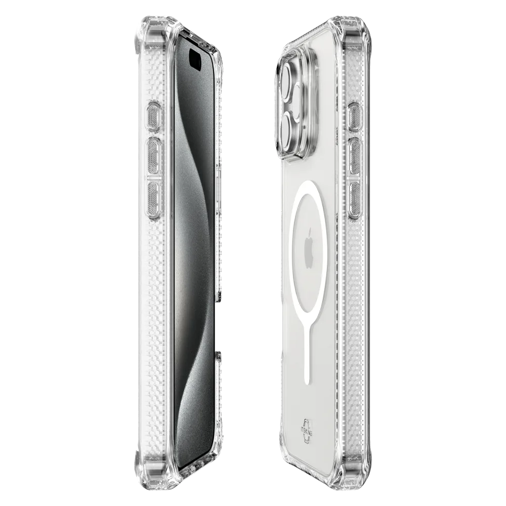 ITSKINS - Hybrid_R Clear MagSafe Case for Apple iPhone 16 Pro