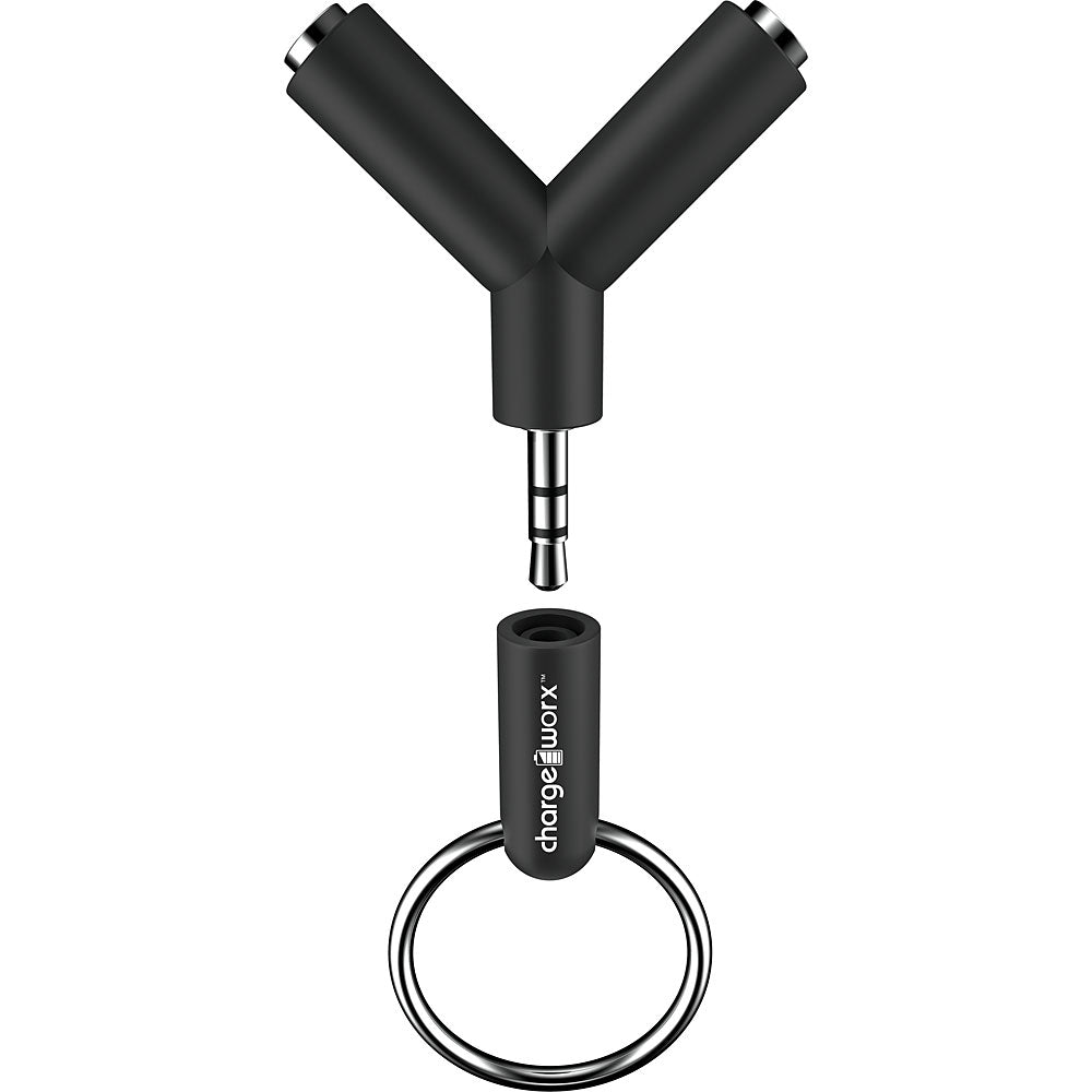 Chargeworx 2-Way Headphone Splitter