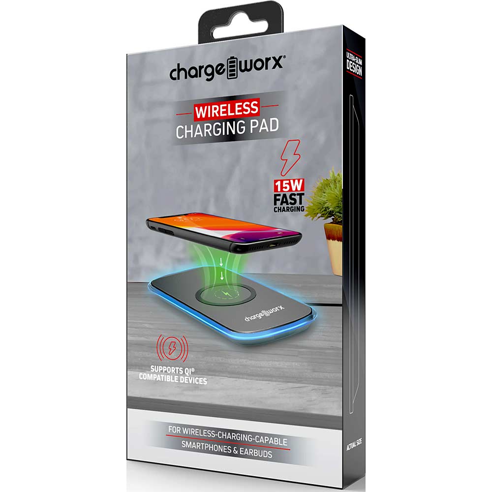 Chargeworx 15W Wireless Charging Pad