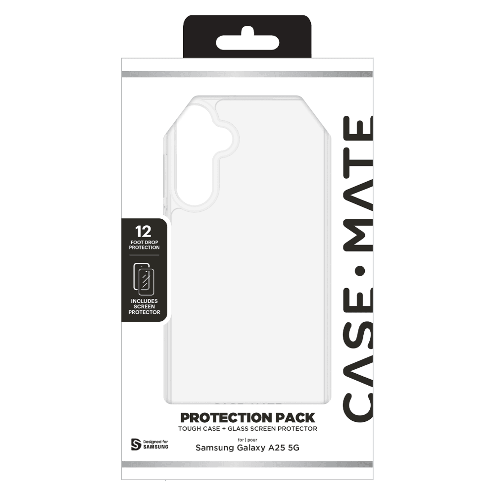 Case-Mate - Protection Pack Tough Case and Glass Screen Protector for Samsung Galaxy A25 5G