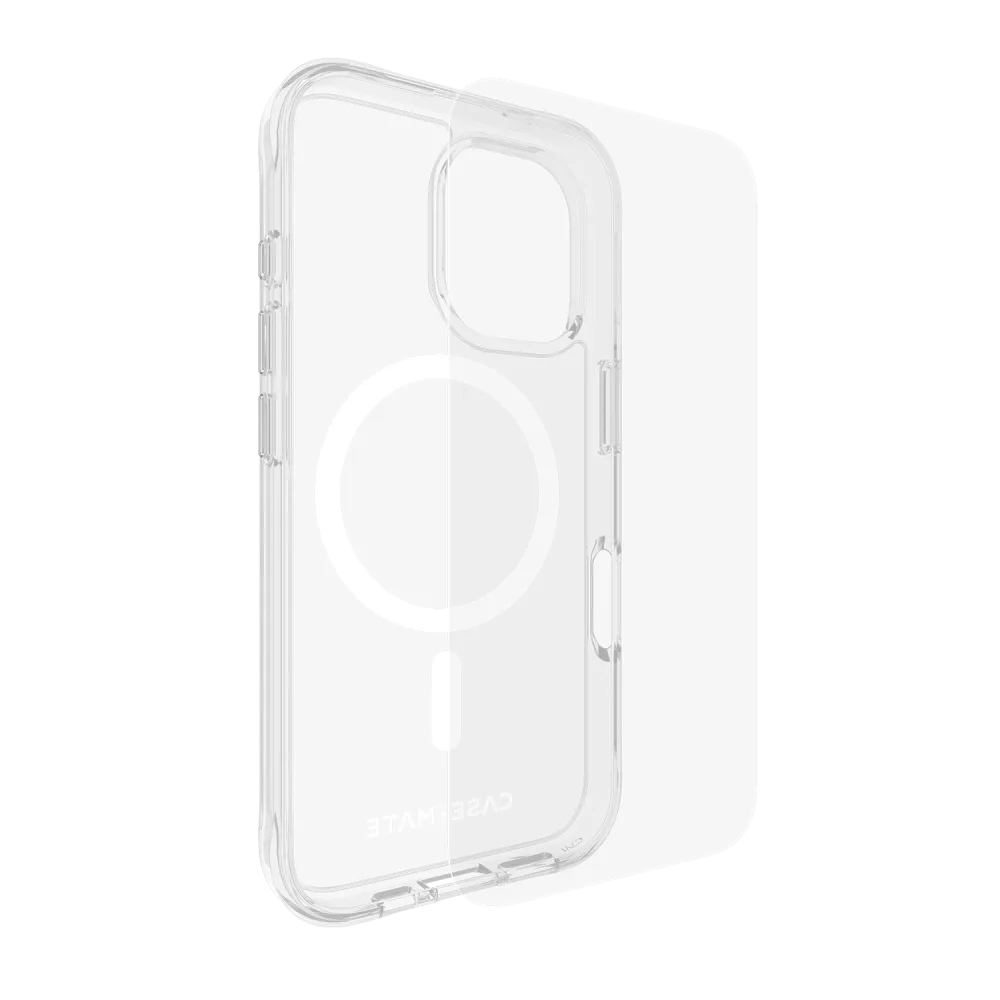 Case-Mate - Protection Pack Tough MagSafe Case and Glass Screen Protector for Apple iPhone 16 plus