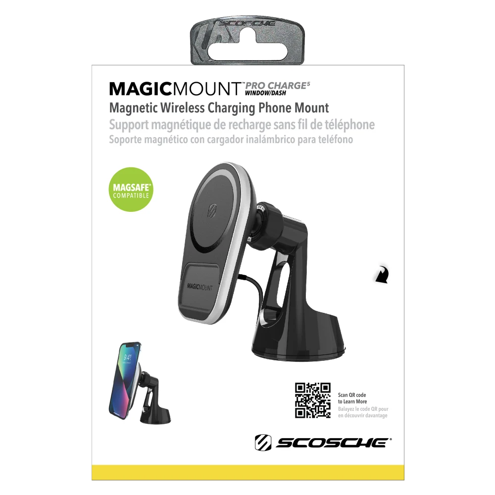 Scosche MagicMount Pro Charge5 Wireless Charging Dash / Window Mount