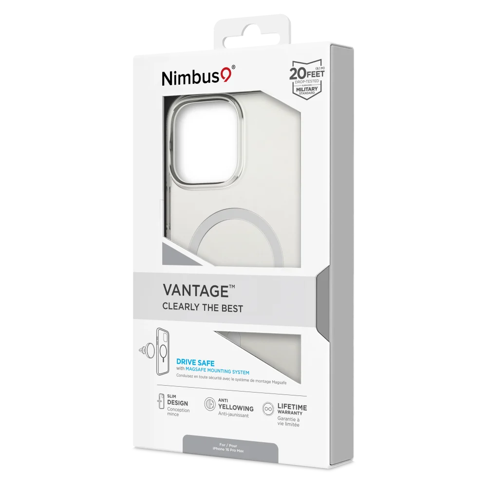 Nimbus9 - Vantage MagSafe Case for Apple iPhone 16 Pro - Clear