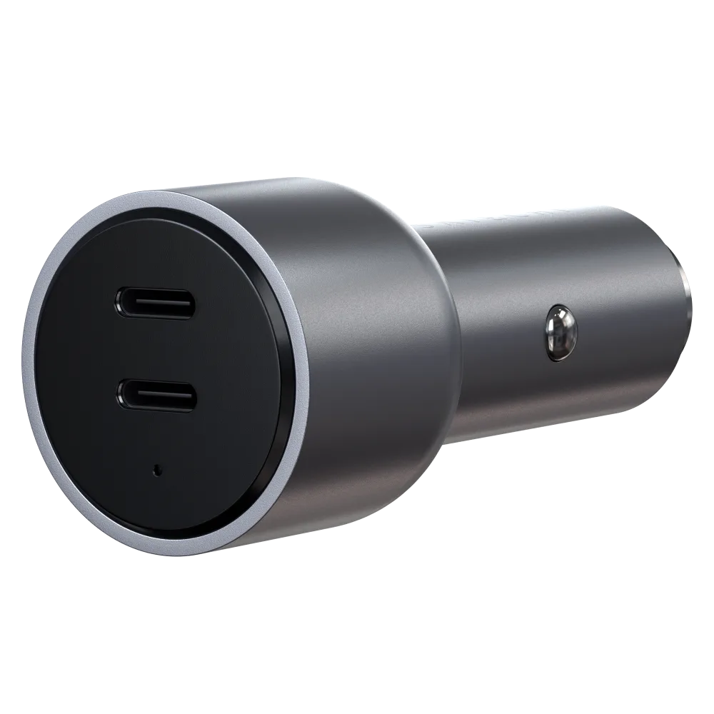 Satechi - Dual USB C PD Car Charger 40W - Space Gray