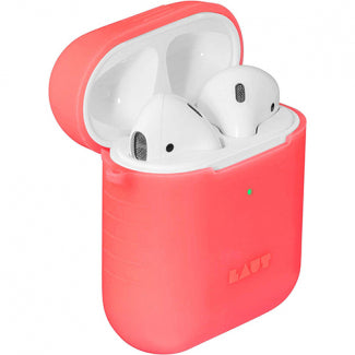 Apple AirPod Laut Slim Protective Pod Neon Case Coral