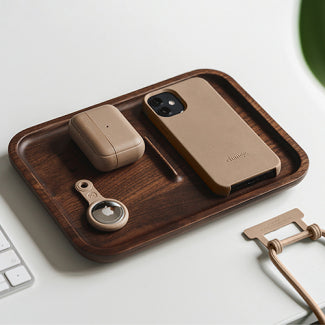 Woodcessories AirTag Bio Case Taupe