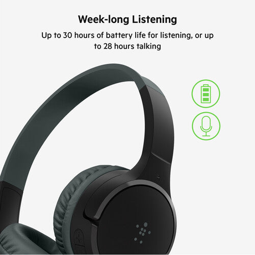 Belkin SoundForm Mini Wireless On-Ear Headphones for Kids (USB-C Charging Connection)