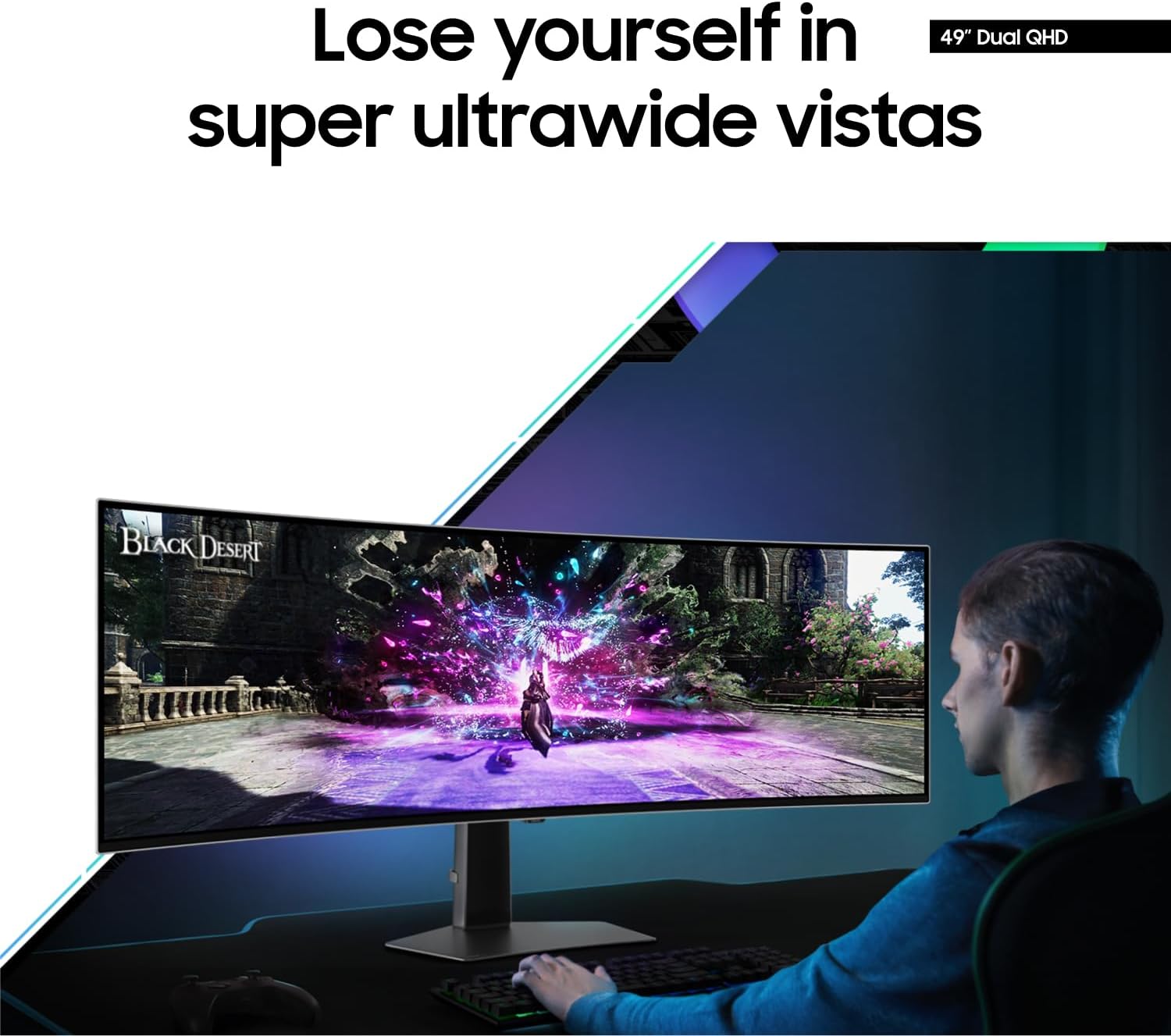 Samsung 49-Inch Odyssey QD-OLED G9 G95SC Series Curved Smart Gaming Monitor