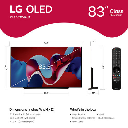 LG OLED Evo C4 83" 4K HDR Smart TV