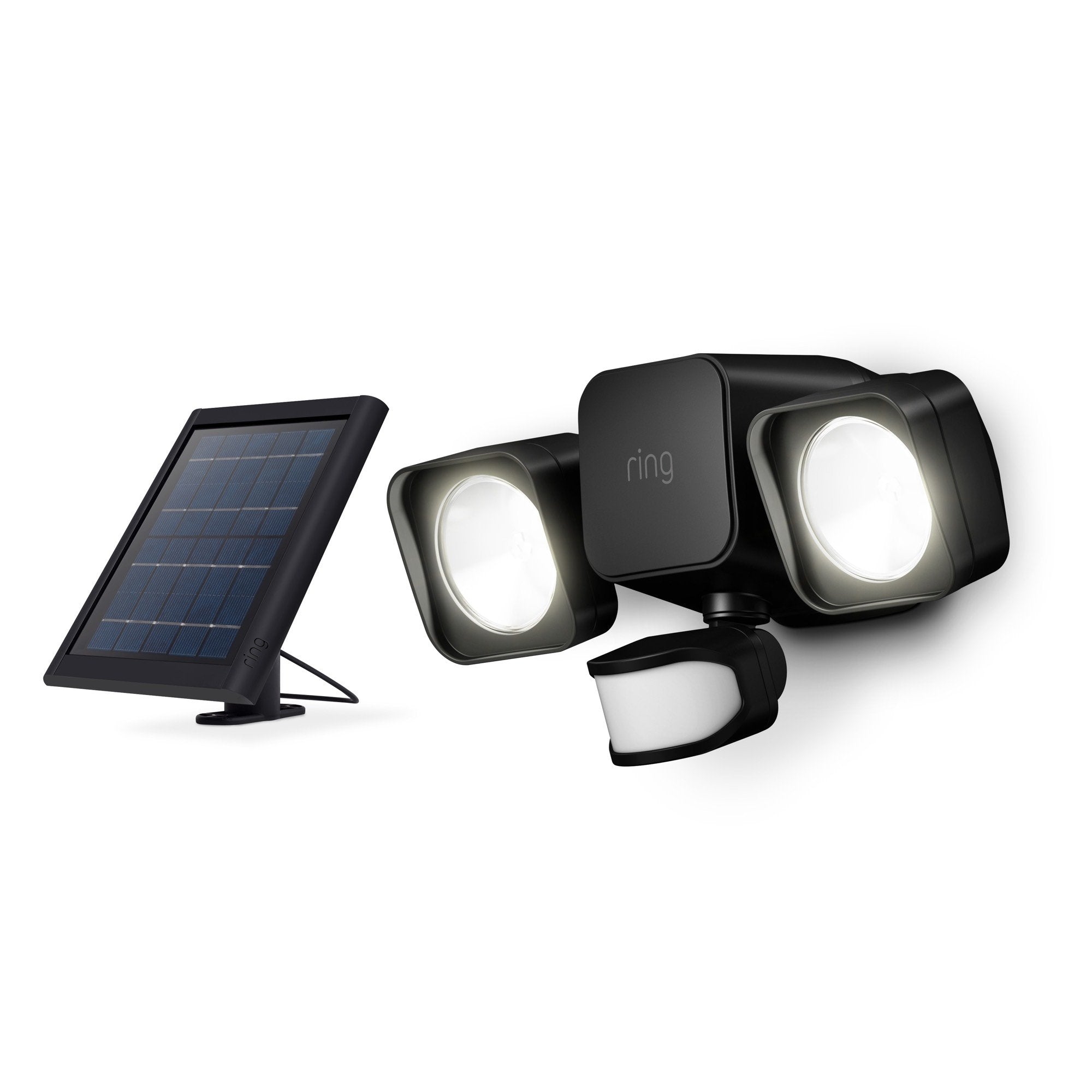 Ring Solar Floodlight - Outdoor Motion-Sensor Security Light with Solar Panel