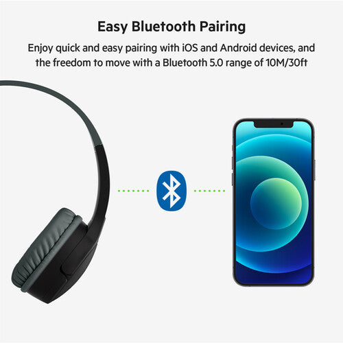 Belkin SoundForm Mini Wireless On-Ear Headphones for Kids (USB-C Charging Connection)