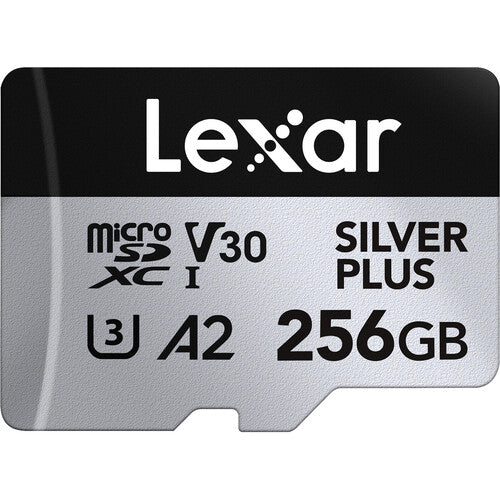 Lexar Professional SILVER PLUS UHS-I microSDXC Memory Card with SD Adapter