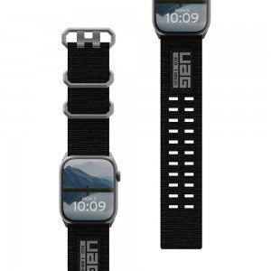 Urban Armor Gear (UAG) - Nato Eco Watch Strap for Apple Watch 42mm / 44mm / 45mm / 49mm (Black)