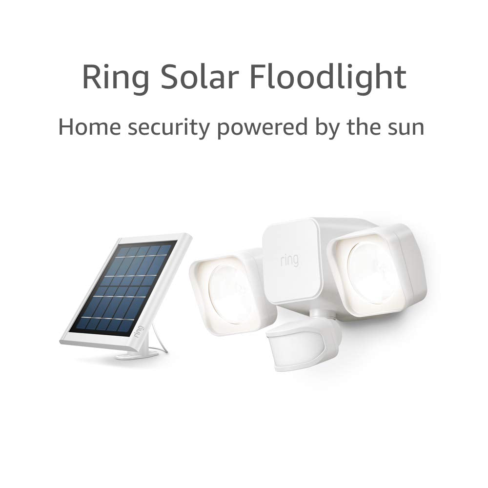 Ring Solar Floodlight - Outdoor Motion-Sensor Security Light with Solar Panel