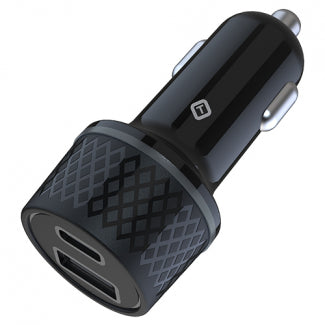 Tekya 43W Power Delivery USB-C and USB-A Dual Port Car Charger Head