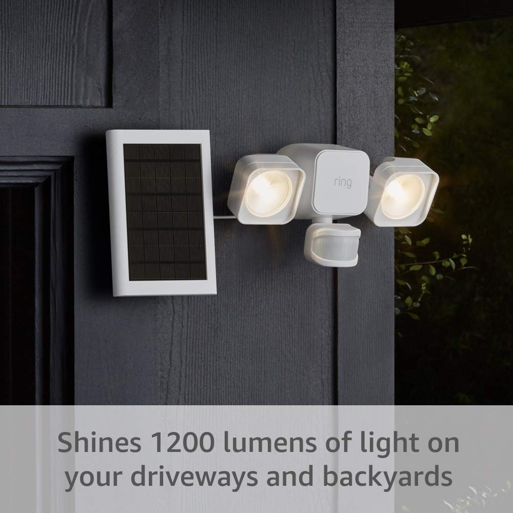 Ring Solar Floodlight - Outdoor Motion-Sensor Security Light with Solar Panel