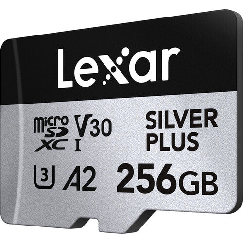 Lexar Professional SILVER PLUS UHS-I microSDXC Memory Card with SD Adapter