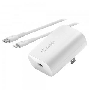 Belkin BoostCharge USB-C PD 3.0 PPS Wall Charger 30W (USB-C Cable w/ Lightning Connector)